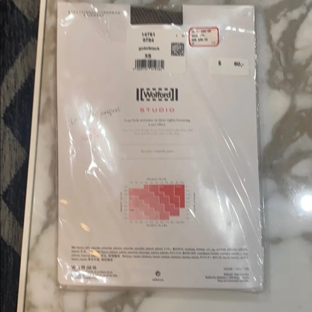 NWT Wolford two‎ tone look tights